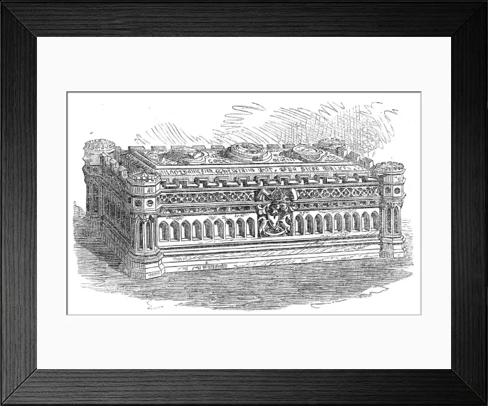 Framed Print : Casket presented to Prince Christian by the Corporation of Windsor, 1871. Creator: Unknown