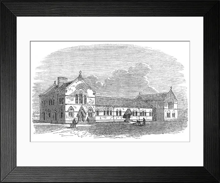 Framed Print : Rossall School Baths, Fleetwood, Lancashire, 1871. Creator: Unknown