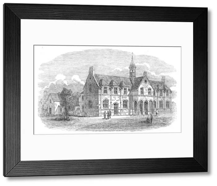 Framed Print : Eastbourne College, Sussex, 1871. Creator: Unknown Framed Print : Eastbourne College, Sussex, 1871. Creator: Unknown