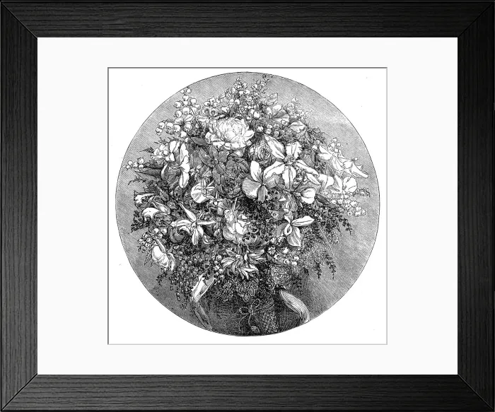 Framed Print : Marriage of Princess Louise: the Queen's Bouquet, 1871. Creator: Unknown Framed Print : Marriage of Princess Louise: the Queen's Bouquet, 1871. Creator: Unknown