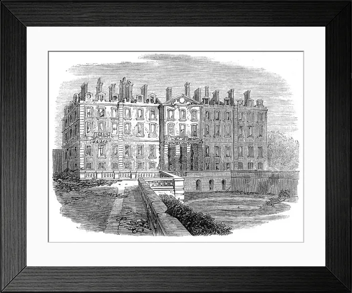 Framed Print : Scenes of the Late War in France: the Chateau of Meudon, 1871. Creator: Unknown Framed Print : Scenes of the Late War in France: the Chateau of Meudon, 1871. Creator: Unknown