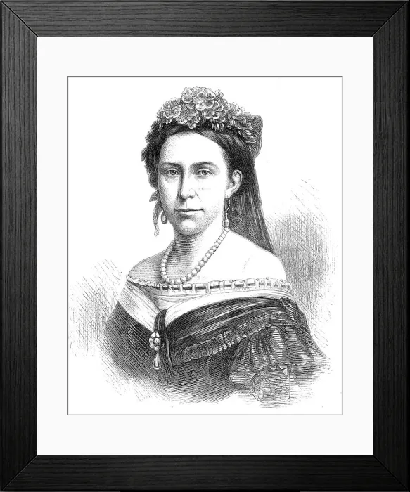 Framed Print : The late Queen of Sweden, 1871. Creator: Unknown Framed Print : The late Queen of Sweden, 1871. Creator: Unknown