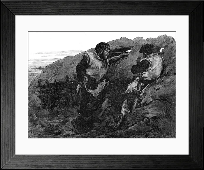Framed Print : The Civil War in Paris: sailors on the look out, 1871. Creator: William James Palmer Framed Print : The Civil War in Paris: sailors on the look out, 1871. Creator: William James Palmer