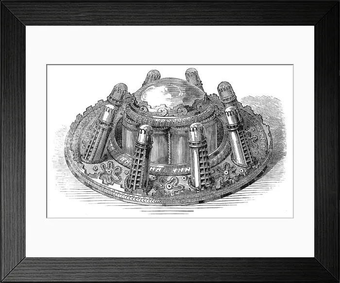 Framed Print : Princess Louise's wedding gifts: the Brooch of Lorne, 1871. Creator: Unknown Framed Print : Princess Louise's wedding gifts: the Brooch of Lorne, 1871. Creator: Unknown