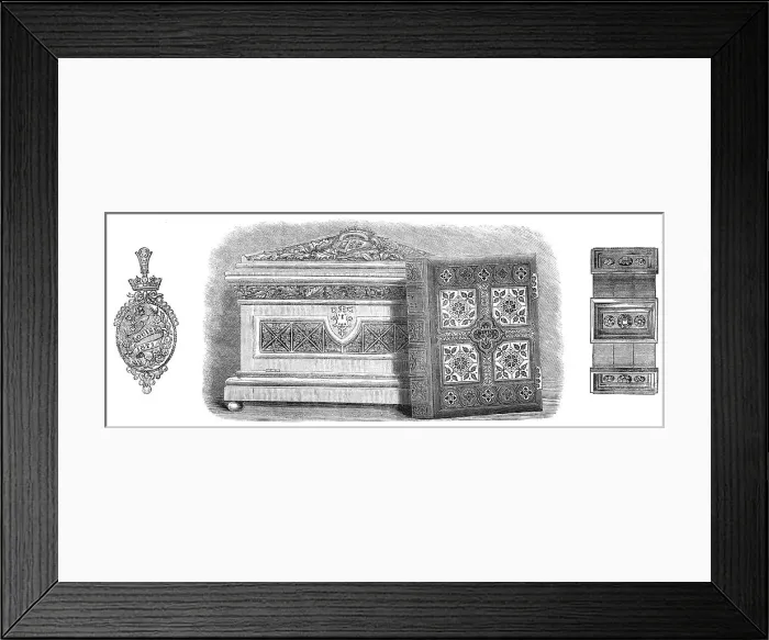 Framed Print : Princess Louise's wedding gifts, 1871. Creator: Unknown Framed Print : Princess Louise's wedding gifts, 1871. Creator: Unknown