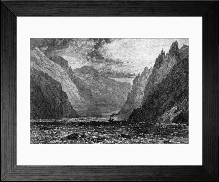 Framed Print : The Iron Gate of the Danube, 1871. Creator: Unknown Framed Print : The Iron Gate of the Danube, 1871. Creator: Unknown