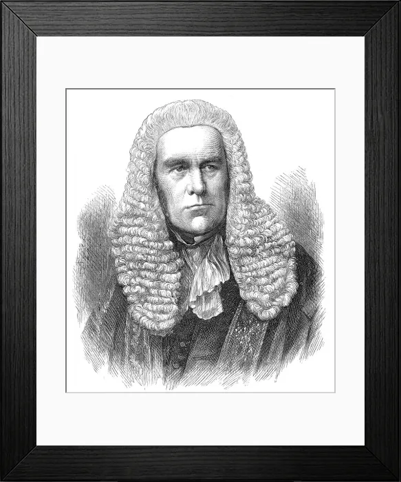Framed Print : Vice-Chancellor Wickens, 1871. Creator: Unknown Framed Print : Vice-Chancellor Wickens, 1871. Creator: Unknown