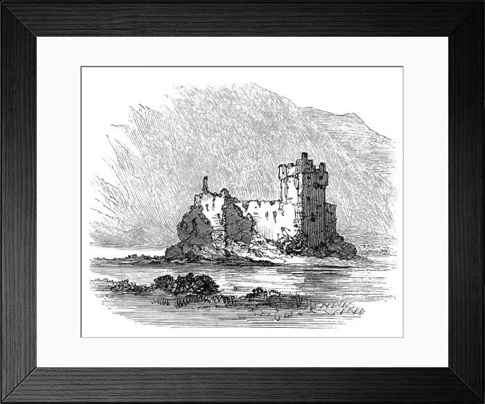 Framed Print : The Land of Lorne: Kilchurn Castle, Loch Awe, 1871. Creator: Unknown Framed Print : The Land of Lorne: Kilchurn Castle, Loch Awe, 1871. Creator: Unknown