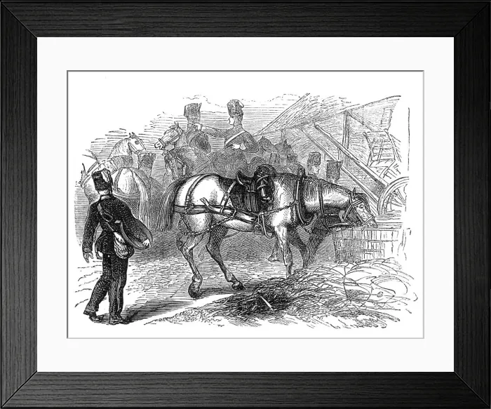 Framed Print : The Volunteer Review: the first halt, at Sutton, Friday morning, 1871. Creator: Unknown Framed Print : The Volunteer Review: the first halt, at Sutton, Friday morning, 1871. Creator: Unknown