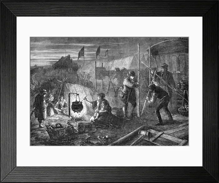 Framed Print : The Eve of the Derby, 1871. Creator: Unknown Framed Print : The Eve of the Derby, 1871. Creator: Unknown