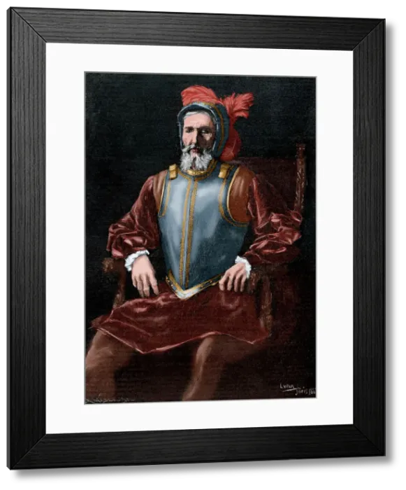 Framed Print : Miguel Lopez de Legazpi, Spanish admiral and governor, 1886. Creator: Weber Framed Print : Miguel Lopez de Legazpi, Spanish admiral and governor, 1886. Creator: Weber
