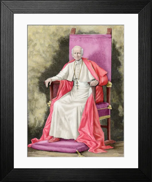 Framed Print : Pope Leo XIII, 1892. Creator: F Meaulle Framed Print : Pope Leo XIII, 1892. Creator: F Meaulle