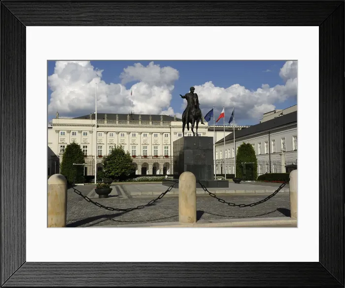 Framed Print : Equestrian statue of Prince Jozef Poniatowski (1763-1813), Presidential Palace, Warsaw, Poland, 2013. Creator: LTL Framed Print : Equestrian statue of Prince Jozef Poniatowski (1763-1813), Presidential Palace, Warsaw, Poland, 2013. Creator: LTL