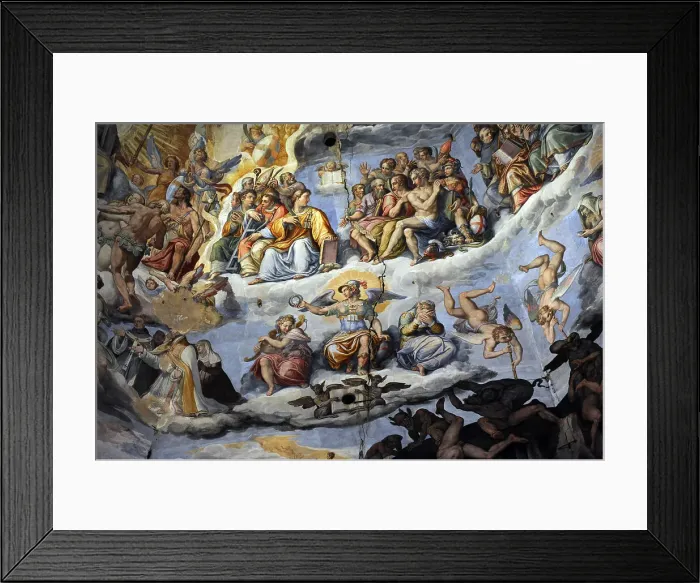 Framed Print : The Last Judgement, Duomo of Florence, Italy, 1572-1579. Creators: Giorgio Vasari, Federico Zuccaro Framed Print : The Last Judgement, Duomo of Florence, Italy, 1572-1579. Creators: Giorgio Vasari, Federico Zuccaro