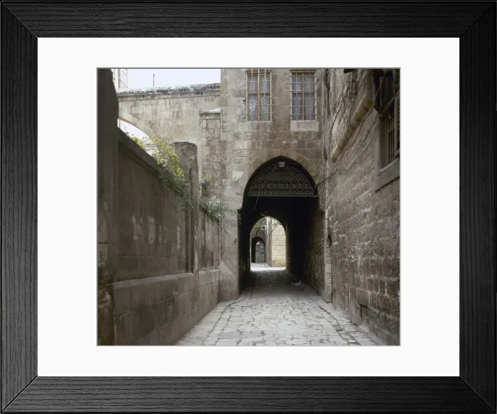 Framed Print : Street in old city, Christian Quarter, Aleppo, Syria, 2001. Creator: LTL Framed Print : Street in old city, Christian Quarter, Aleppo, Syria, 2001. Creator: LTL