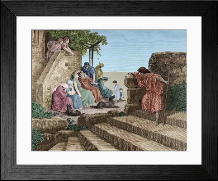 Framed Print : The Return of the Prodigal Son, c1866. Creator: Adolphe Francois Pannemaker Framed Print : The Return of the Prodigal Son, c1866. Creator: Adolphe Francois Pannemaker