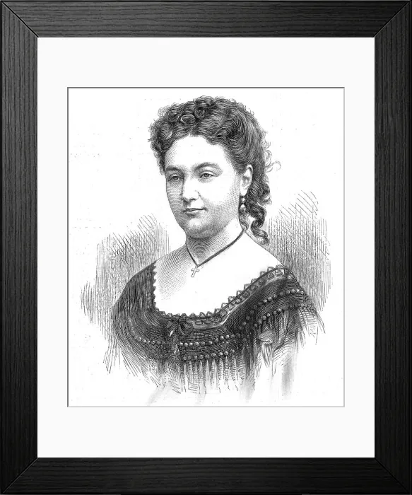 Framed Print : Mdlle. Marimon, 1871. Creator: Unknown Framed Print : Mdlle. Marimon, 1871. Creator: Unknown