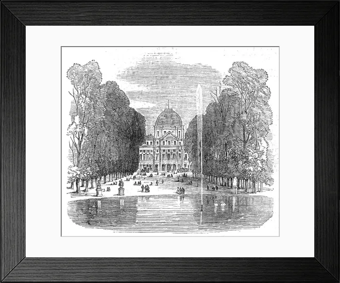 Framed Print : The Burning of the Tuileries: part of the Tuileries as it was, 1871. Creator: Unknown Framed Print : The Burning of the Tuileries: part of the Tuileries as it was, 1871. Creator: Unknown