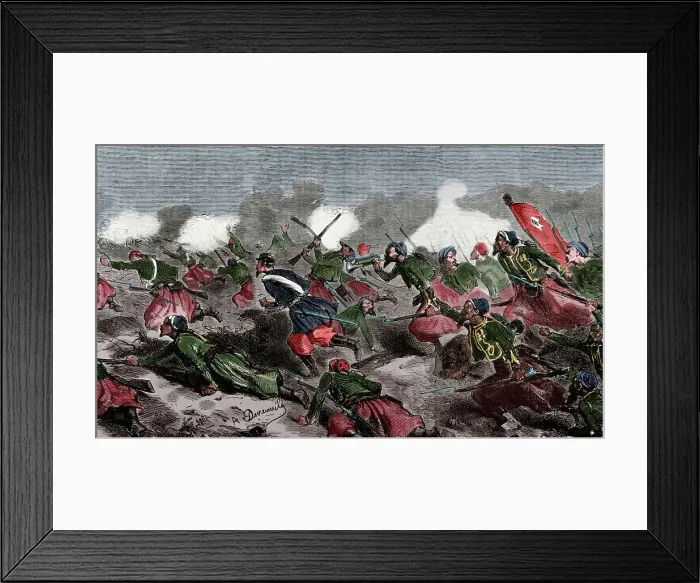 Framed Print : Battle of Turbigo, Second Italian War of Independence, 3 june 1859. Creator: Dumont Framed Print : Battle of Turbigo, Second Italian War of Independence, 3 june 1859. Creator: Dumont