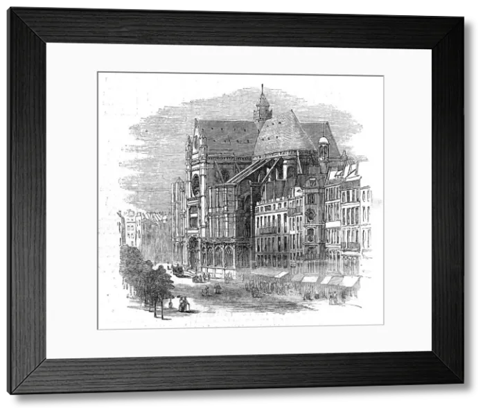 Framed Print : Church of St. Eustache, Paris, 1871. Creator: Unknown Framed Print : Church of St. Eustache, Paris, 1871. Creator: Unknown