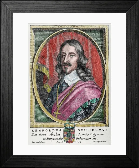Framed Print : Archduke Leopold Wilhelm of Austria, 1885. Creator: Pieter de Jode II Framed Print : Archduke Leopold Wilhelm of Austria, 1885. Creator: Pieter de Jode II