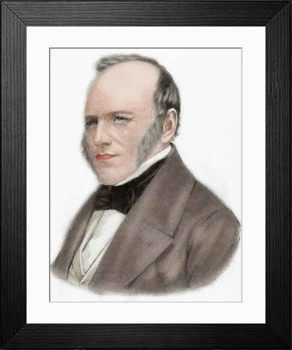 Framed Print : Charles Lyell, 1883. Creator: Maynhofer Framed Print : Charles Lyell, 1883. Creator: Maynhofer