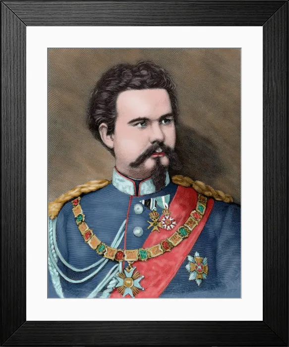 Framed Print : Ludwig II of Bavaria, 1885. Creator: Rico Framed Print : Ludwig II of Bavaria, 1885. Creator: Rico