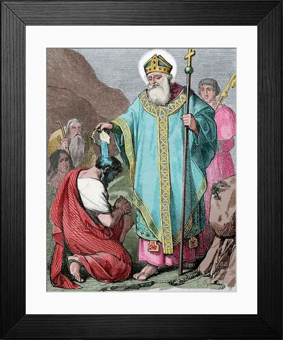 Framed Print : Saint Martial, first bishop of Limoges, 1852. Creator: Capuz Framed Print : Saint Martial, first bishop of Limoges, 1852. Creator: Capuz