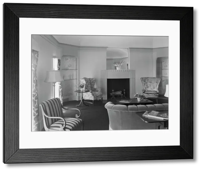Framed Print : Ralph J. Cordiner, residence on White Oak Rd. Fairfield, Connecticut, 1939. Creator: Gottscho-Schleisner, Inc Framed Print : Ralph J. Cordiner, residence on White Oak Rd. Fairfield, Connecticut, 1939. Creator: Gottscho-Schleisner, Inc