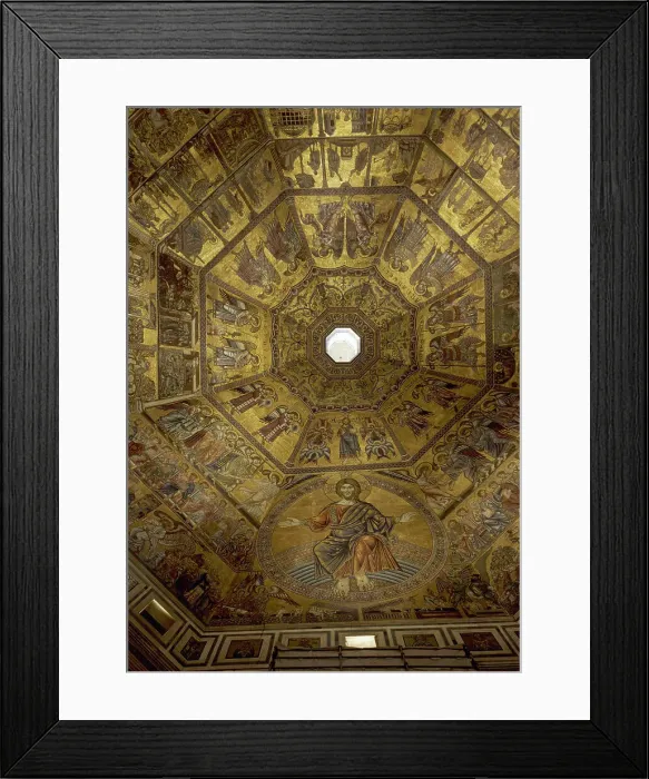 Framed Print : Mosaic, Baptistry of San Giovanni, Florence, Italy, 13th-14th century. Creator: Unknown Framed Print : Mosaic, Baptistry of San Giovanni, Florence, Italy, 13th-14th century. Creator: Unknown