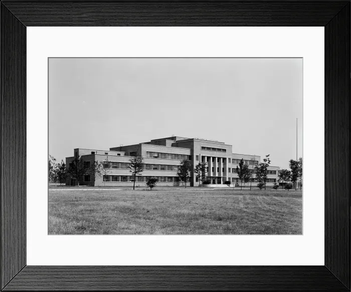 Framed Print : Johns-Manville Research Laboratory, Finderne, New Jersey, 1949. Creator: Gottscho-Schleisner, Inc