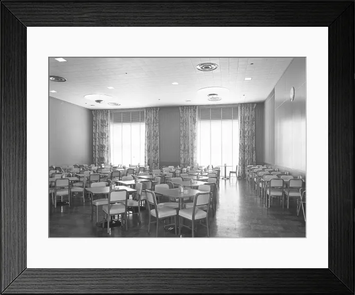 Framed Print : Johns-Manville Research Laboratory, Finderne, New Jersey, 1949. Creator: Gottscho-Schleisner, Inc Framed Print : Johns-Manville Research Laboratory, Finderne, New Jersey, 1949. Creator: Gottscho-Schleisner, Inc