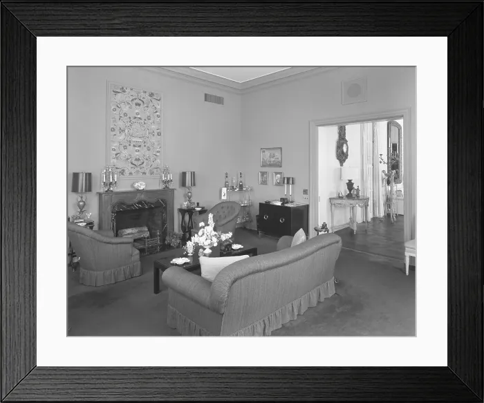 Framed Print : Dr. and Mrs. Leon Levy, residence at 1409 S. Ocean Blvd. Palm Beach, 1959. Creator: Gottscho-Schleisner, Inc Framed Print : Dr. and Mrs. Leon Levy, residence at 1409 S. Ocean Blvd. Palm Beach, 1959. Creator: Gottscho-Schleisner, Inc
