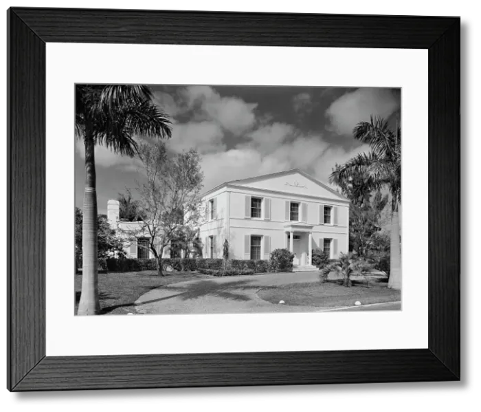Framed Print : James H. Bereman, residence at 6650 Roxbury Ln. LaGorce Island, Miami Beach, Florida, 1940. Creator: Gottscho-Schleisner, Inc Framed Print : James H. Bereman, residence at 6650 Roxbury Ln. LaGorce Island, Miami Beach, Florida, 1940. Creator: Gottscho-Schleisner, Inc
