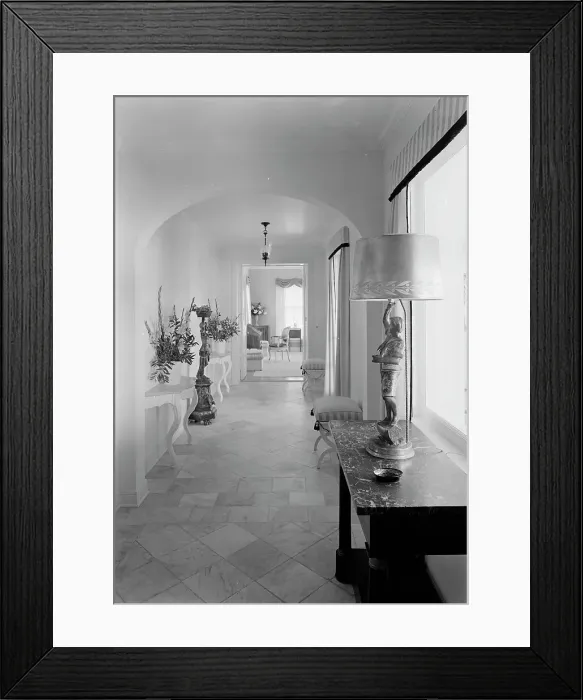 Framed Print : James H. Bereman, residence at 6650 Roxbury Ln. LaGorce Island, Miami Beach, Florida, 1940. Creator: Gottscho-Schleisner, Inc Framed Print : James H. Bereman, residence at 6650 Roxbury Ln. LaGorce Island, Miami Beach, Florida, 1940. Creator: Gottscho-Schleisner, Inc