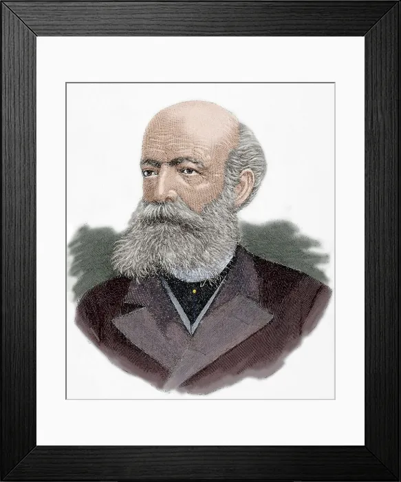 Framed Print : Friedrich August Kekule von Stradonitz (1829-1896), German chemist, 19th century. Creator: Unknown Framed Print : Friedrich August Kekule von Stradonitz (1829-1896), German chemist, 19th century. Creator: Unknown