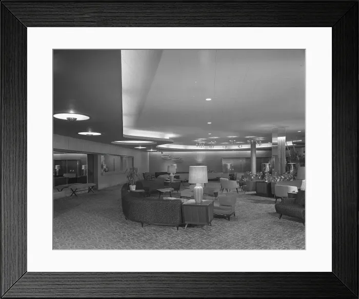 Framed Print : Stevensville Hotel, Liberty, New York, 1953. Creator: Gottscho-Schleisner, Inc Framed Print : Stevensville Hotel, Liberty, New York, 1953. Creator: Gottscho-Schleisner, Inc