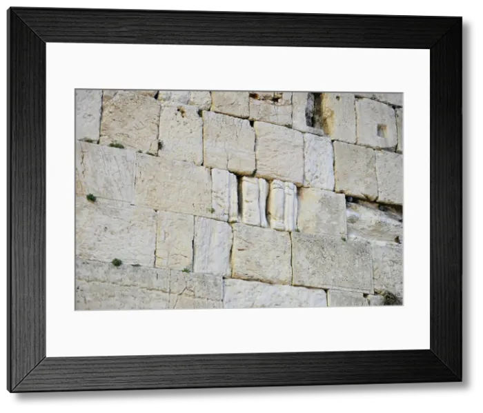 Framed Print : Detail of Western Wall, Jerusalem, Israel, 2013. Creator: LTL Framed Print : Detail of Western Wall, Jerusalem, Israel, 2013. Creator: LTL