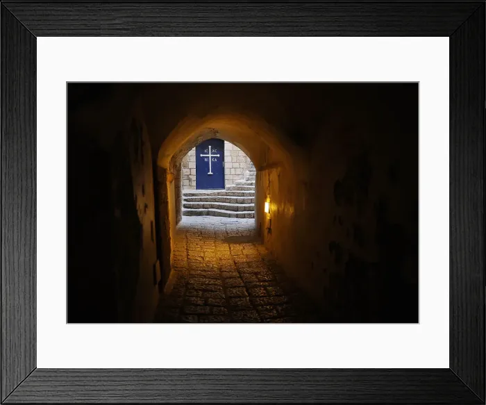 Framed Print : Late afternoon, a street in the old town, Jaffa, Israel, 2013. Creator: LTL Framed Print : Late afternoon, a street in the old town, Jaffa, Israel, 2013. Creator: LTL