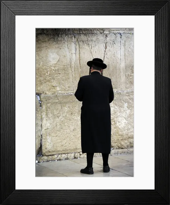 Framed Print : A Jew praying at the Western Wall, Jerusalem, Israel, 2013. Creator: LTL Framed Print : A Jew praying at the Western Wall, Jerusalem, Israel, 2013. Creator: LTL
