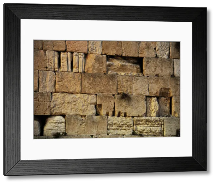 Framed Print : Detail of Western Wall, Jerusalem, Israel, 2013. Creator: LTL Framed Print : Detail of Western Wall, Jerusalem, Israel, 2013. Creator: LTL
