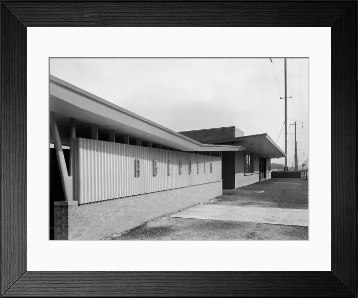Framed Print : Aberdeen Station, Pennsylvania Railroad, Aberdeen, Maryland, 1944. Creator: Gottscho-Schleisner, Inc Framed Print : Aberdeen Station, Pennsylvania Railroad, Aberdeen, Maryland, 1944. Creator: Gottscho-Schleisner, Inc