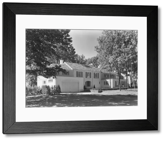 Framed Print : Ralph J. Cordiner, residence on White Oak Rd. Fairfield, Connecticut, 1939. Creator: Gottscho-Schleisner, Inc Framed Print : Ralph J. Cordiner, residence on White Oak Rd. Fairfield, Connecticut, 1939. Creator: Gottscho-Schleisner, Inc
