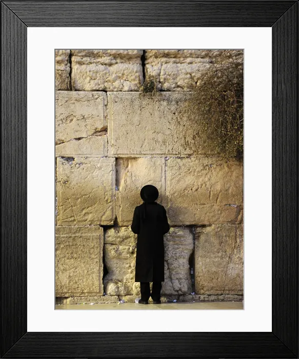 Framed Print : A Jew praying at the Western Wall, Jerusalem, Israel, 2013. Creator: LTL Framed Print : A Jew praying at the Western Wall, Jerusalem, Israel, 2013. Creator: LTL
