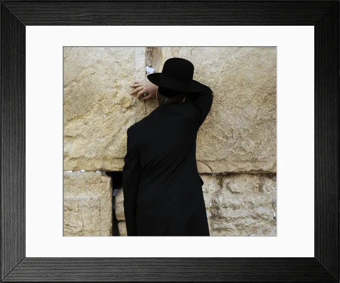 Framed Print : A Jew praying at the Western Wall, Jerusalem, Israel, 2013. Creator: LTL Framed Print : A Jew praying at the Western Wall, Jerusalem, Israel, 2013. Creator: LTL