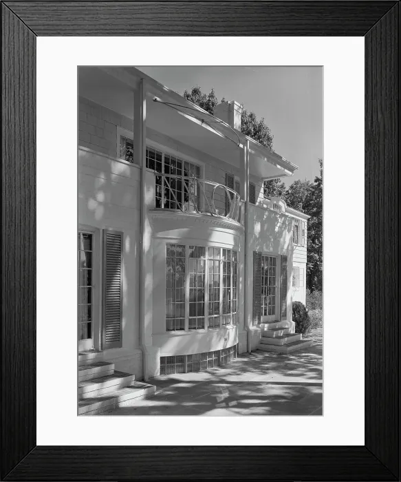 Framed Print : Ralph J. Cordiner, residence on White Oak Rd. Fairfield, Connecticut, 1939. Creator: Gottscho-Schleisner, Inc Framed Print : Ralph J. Cordiner, residence on White Oak Rd. Fairfield, Connecticut, 1939. Creator: Gottscho-Schleisner, Inc
