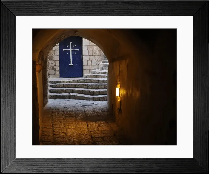 Framed Print : Late afternoon, a street in the old town, Jaffa, Israel, 2013. Creator: LTL Framed Print : Late afternoon, a street in the old town, Jaffa, Israel, 2013. Creator: LTL