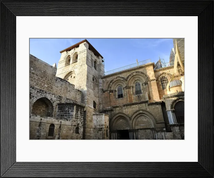 Framed Print : Crusader facade, Basilica of the Holy Sepulchre, Jerusalem, Israel, 2014. Creator: LTL Framed Print : Crusader facade, Basilica of the Holy Sepulchre, Jerusalem, Israel, 2014. Creator: LTL