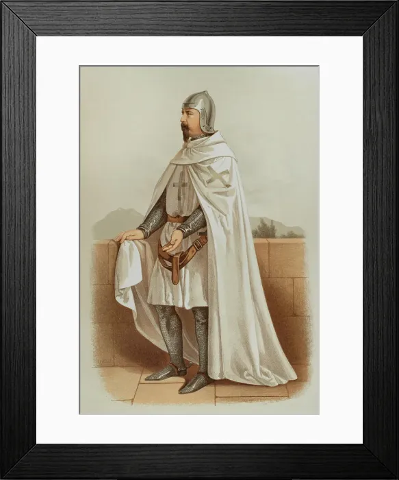 Framed Print : Knight of the Order of San Julian del Pereiro wearing war dress, 1865. Creator: Unknown Framed Print : Knight of the Order of San Julian del Pereiro wearing war dress, 1865. Creator: Unknown