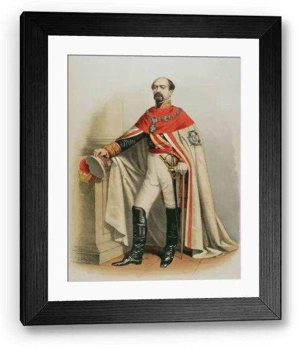 Framed Print : General Manuel Pavia y Lacy (1814-1896) wearing the Grand Cross of the Royal and Military... 1865. Creator: Unknown Framed Print : General Manuel Pavia y Lacy (1814-1896) wearing the Grand Cross of the Royal and Military... 1865. Creator: Unknown